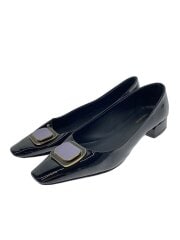 画像：パンプス/UK6.5/ブラック/キャンバス/VENERA//