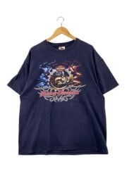 画像：Tシャツ/XL/コットン/NVY/プリント//