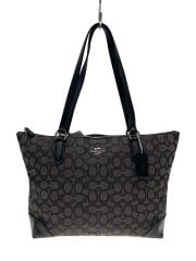画像：ハンドバッグ/キャンバス/GRY/総柄/F29958/トー^トバッグ/CC/シグネチャー/レザー///