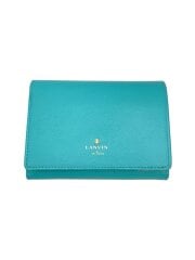 画像：2つ折り財布/レザー/BLU/レディース