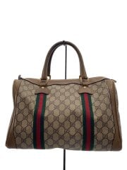 画像：ボストンバッグ_GGプラス_シェリー/PVC/BRW/総柄