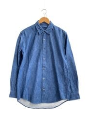 画像：長袖シャツ/1/コットン/IDG/無地/8004-02//