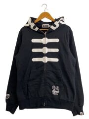画像：×仮面ライダー/ジップパーカー/XL/コットン/BLK//