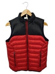 画像：ダウンベスト/150cm/ナイロン/RED/無地