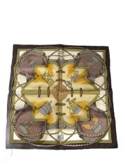 画像：HERMES エルメス　スカーフ/シルク/BRW/レディース