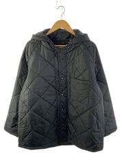画像：キルティングジャケット/46/ポリエステル/BLK/無地/quilting hood jacket