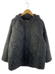 画像：キルティングジャケット/46/ポリエステル/BLK/無地/quilting hood jacket