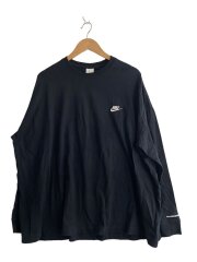 画像：長袖Tシャツ/M/コットン/BLK/DR0097-010//