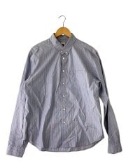 画像：長袖シャツ/2/コットン/BLU/ストライプ/VO-25AW-SH019-70-2//