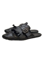 画像：PRADA プラダ　サンダル/UK8.5/BLK/レザー/2S2993/モンクストラップミュール