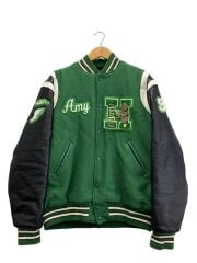 画像：NEFF/スタジャン/L/ウール/GRN/無地//