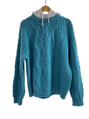 画像：ニット・セーター(厚手)/XXL/ウール/BLU