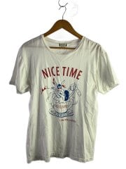 画像：Tシャツ/XL/コットン/WHT