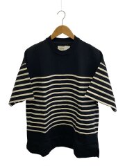 画像：Tシャツ/3/コットン/BLK/ボーダー/A22C-01CS02B