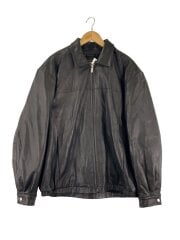 画像：シングルライダースジャケット/XL/レザー/BLK//