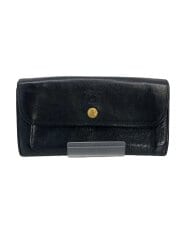 画像：長財布/レザー/BLK/メンズ