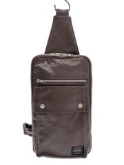 画像：ショルダーバッグ/レザー/BRW/無地/707-06127