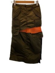 画像：22SS/Nylon Twill Skirt/ロングスカート/0/ナイロン/KHK/22-06064