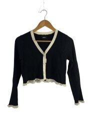 画像：ROSY LUCE/カーディガン(薄手)/M/レーヨン/BLK/無地/01-230815