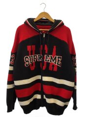 画像：ジップパーカー/L/コットン/BLK/23AW/USA ZIP UP HOODED Sweater/汚れ有