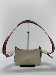 画像：ショルダーバッグ/レザー/CRM/無地/C7265//