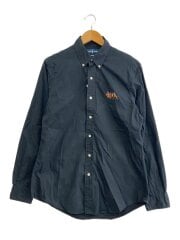 画像：長袖シャツ/M/コットン/BLK/CUSTOM FIT/トリプルポニー/ボタンダウン//