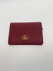画像：カードケース_GGマーモント/レザー/RED/レディース//