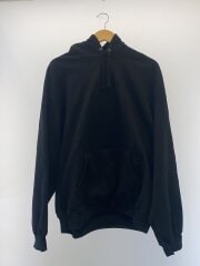 画像：パーカー/XL/コットン/BLK/Satin Applique Hooded Sweatshirt