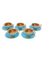 画像：カップ&ソーサー/5点セット/BLU/オーチャードゴールド