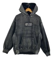 画像：パーカー/L/コットン/BLK/xMM6 Maison Margiela Foil Box Logo Hooded