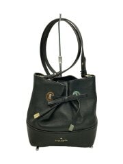 画像：ショルダーバッグ/レザー/BLK