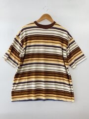 画像：Tシャツ/L/コットン/マルチカラー/ボーダー//