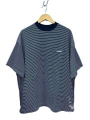 画像：Tシャツ/XL/コットン/NVY/ボーダー