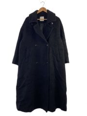 画像：トレンチコート/2/ウール/BLK/11101-0072