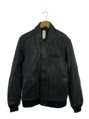 画像：レザージャケット・ブルゾン/M/羊革/GRY