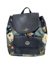 画像：リュック/レザー/NVY/総柄