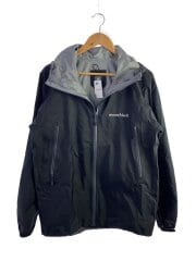 画像：ストームクルーザジャケット/L/ナイロン/BLK/無地/1128531