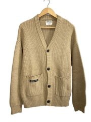 画像：カーディガン(厚手)/M/コットン/BRW/無地