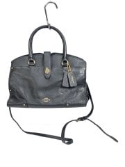 画像：ショルダーバッグ/レザー/BLK