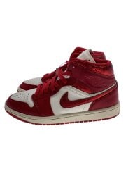 画像：AIR JORDAN 1 MID CRACKED_エア ジョーダン 1 ミッド クラックド/27cm/RED