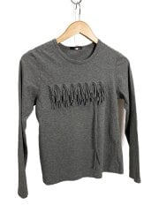 画像：長袖Tシャツ/M/コットン/GRY