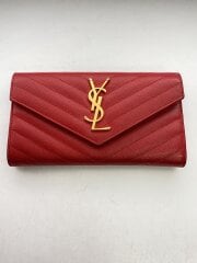 画像：長財布/--/RED/無地/レディース/GUE372264