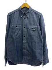 画像：Chambray Work Shirt/38/コットン/IDG/無地/5333A