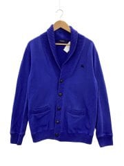 画像：カーディガン(厚手)/3/コットン/BLU/無地/D1P14-813-253