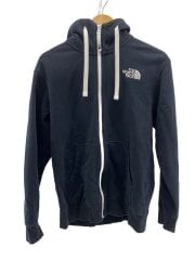 画像：REAVIEW FULL ZIP HOODIE_リアビューフルジップフーディ/M/コットン/BLK