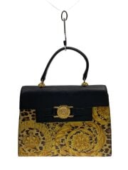 画像：太陽神/レオパード/ハンドバッグ/PVC/GLD/総柄/財布+キーケース