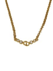 画像：Christian Dior クリスチャンディオール　ネックレス/ラインストーン/GLD/トップ有/レディース