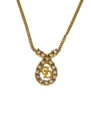 画像：Christian Dior クリスチャンディオール　ネックレス/ラインストーン/GLD/トップ有/レディース