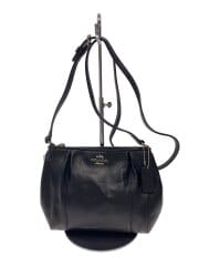 画像：ショルダーバッグ/レザー/BLK/F52177