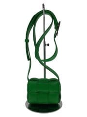 画像：マキシイントレショルダー/ショルダーバッグ[仕入]/レザー/GRN